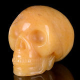 Natural Aventurine Skull/Skeleton Carving