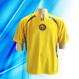 100% Polyester Man's Short Sleeve Dyed Soccer Jersey