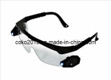 Clear Lens Adjustable Sfety Goggles with LED Light