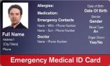 ISO Cr80 Contactless Em4200 Emergency Medical Smart Card