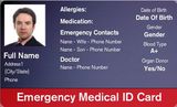 ISO Cr80 Contactless Em4200 Emergency Medical Smart Card