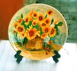 Art Decorative Ceramic Plate - Round