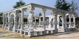 Stone Marble Garden Gazebo Tent for Outdoor Garden Sculpture (GR038)