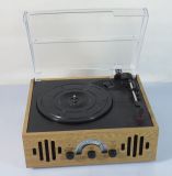 New Style Portable FM Am Radio Vinyl Lp Turntable Record Player