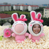 Wholesale Heart Rose Rabbit 14cm 3D Face Doll