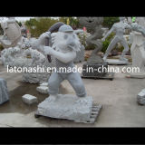 China Modern Art Grey Granite Stone Animal Sculpture for Outdoor