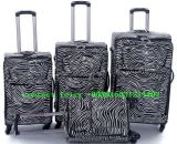 Zebra Style PU Leather 4PCS Set Luggage with 4spinner Wheels