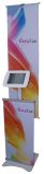 Kiosk Stand with Graphic Banner for Ipad
