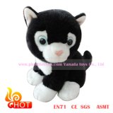 18cm Sitting Black Simulation Cat Plush Toys