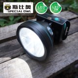 3W LED Headlamp, 2PCS Rechargeable Lithium Battery, Camping Outdoor, Coal Miner Lamp Mining Headlamp