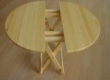 Wooden Folding Table/Dining Table/Round Table (H-H0020)