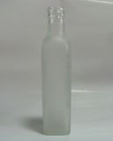 250ml Frosted Square Glass Wine Bottle (VJY-031)