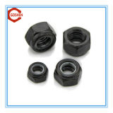 Black Nylon Lock Nut / Carbon Steel Nylon Nut