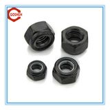 Black Nylon Lock Nut / Carbon Steel Nylon Nut