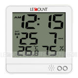 Desk Alarm Clock with Calendar and Temperature/Humidity Display (CL138B)