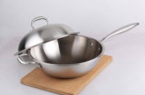 18/10 Stainless Steel Cookware Chinese Wok Cooking Frying Pan (QW-WO32-11)