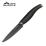 4 Inch Black Blade Kitchen Ceramic Fruit/Paring Knife with Elegant Handle