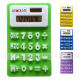 Mini Size 8 Digit Silicon Foldable Gift Calculator with Magnet (LC519A)