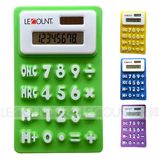 Mini Size 8 Digit Silicon Foldable Gift Calculator with Magnet (LC519A)