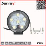 Round 18W LED Automotive Work Light