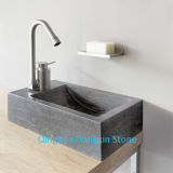Rectangular Honed Blue Limestone Bathroom Sink