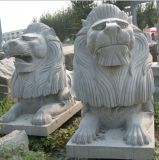 Granite Marble Stone Fountain Carving Lion Sculpture for Wall or Garden Decoration