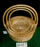 Pretty Wicker Serving Basket (26129# s/3)