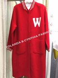 Fashion Women's Mink Cashmere Long Coat Long Sweater/Women's Clothing/Winter Outer Wear /Ladies Coat (Red and Black colorways)