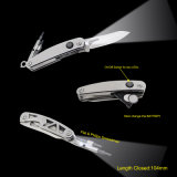 Top Quality Multi-Purpose Pocket Knife with LED Flashlight (#3501)