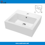 USA Standard Bathroom Rectangular Ceramic Cupc Art Sink (SN122-101)