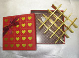Special Valentine's Day Chocolate Box with Golden Divisions