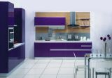 Grape Purple Lacquer Painting Kitchen Cabinet Br K-1324