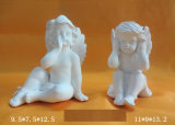 Hot Sale Custom White Polyresin Figurine Angel Statue
