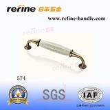 Ceramic Zinc Alloy Cabinet Hardware Pull Handle (M-574)