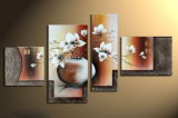 Abstract Canvas Art Flower Vase Oil Painting