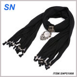 Pendant Scarf with Lovely Decoration (SNPS1008)