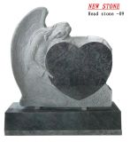 Stone Carving Tombstone With Angel