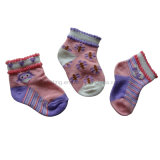 3 Pair Packed Baby Socks with Picot Welt Bs-102