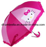 Pink Hello Kitty Adorable Kid's Umbrella, Cartoon Children's Umrella
