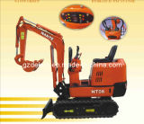 0.8ton Small Digger Mini Rubber Truck Excavator with CE