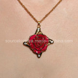 Fashion Gift-24k Gold Rose Necklace