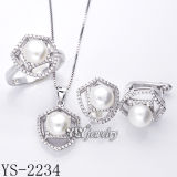 Fashion Jewellery Cultured Pearl Set 925 Silver (YS-2234)