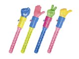 Outdoor Promotional Plastic Hand Shape Kids Bubble Toy (10218477)