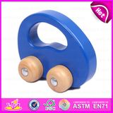 2015 Intelligent Toys Wooden Pull and Push Toy, New Design Wooden Dragging Car Toy, Top Quality DIY Toy Wooden Moving Toy W05b081