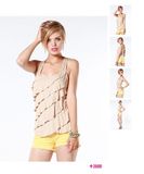 Ladies Halter Asymmetric Jersey Tops