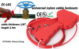 Safety All Purpose Non-Conducting Long Economic Nylon Cable Lockout Device for Industrial Plants