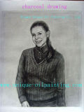 Charcoal Drawing, Portrait Pencil Sketch, Portrait Drawing, Portrait Oil Painting