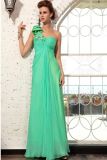 2013 One-Shoulder Green Evening Dress (Ogt13010e)