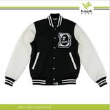 Custom Fashion Embroidery Unisex Cotton Varsity Jacket (KY-H100)