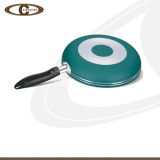 Green Fry Pan with Spiral Bottom